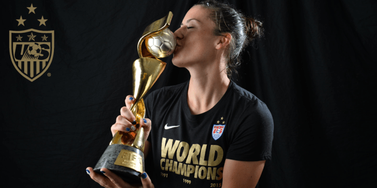 and finally Ali Krieger with the hardware (but we don't play favorites around here, lol)