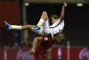 Tobin Heath goes for a ride 
